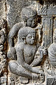 Prambanan - Ramayana reliefs on Shiva Temple. Details of Scene 9. 